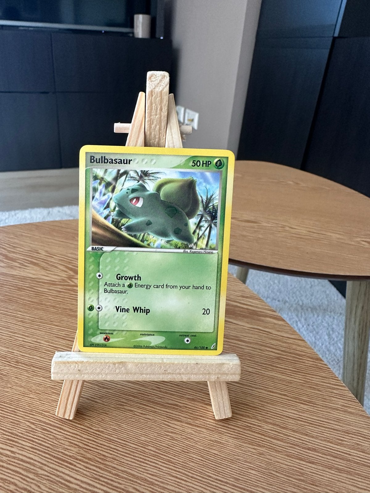 Bulbasaur Pokémon kaart 46/100 uit 2006, Hobby en Vrije tijd, Verzamelkaartspellen | Pokémon, Ophalen of Verzenden, Gebruikt, Losse kaart