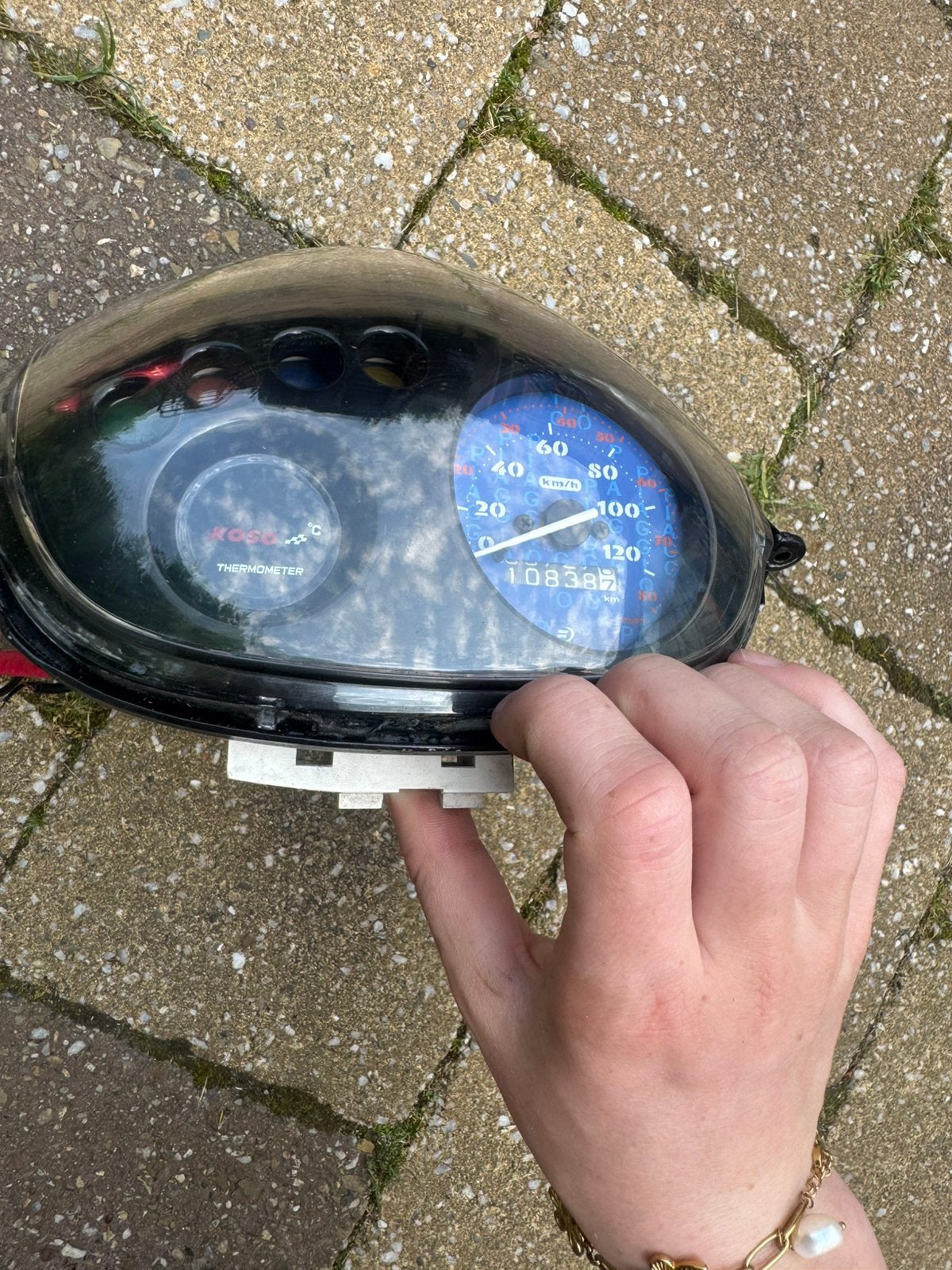Nette zeldzame 120 teller Piaggio met nieuw glas, Fietsen en Brommers, Brommeronderdelen | Scooters, Ophalen of Verzenden, Gebruikt