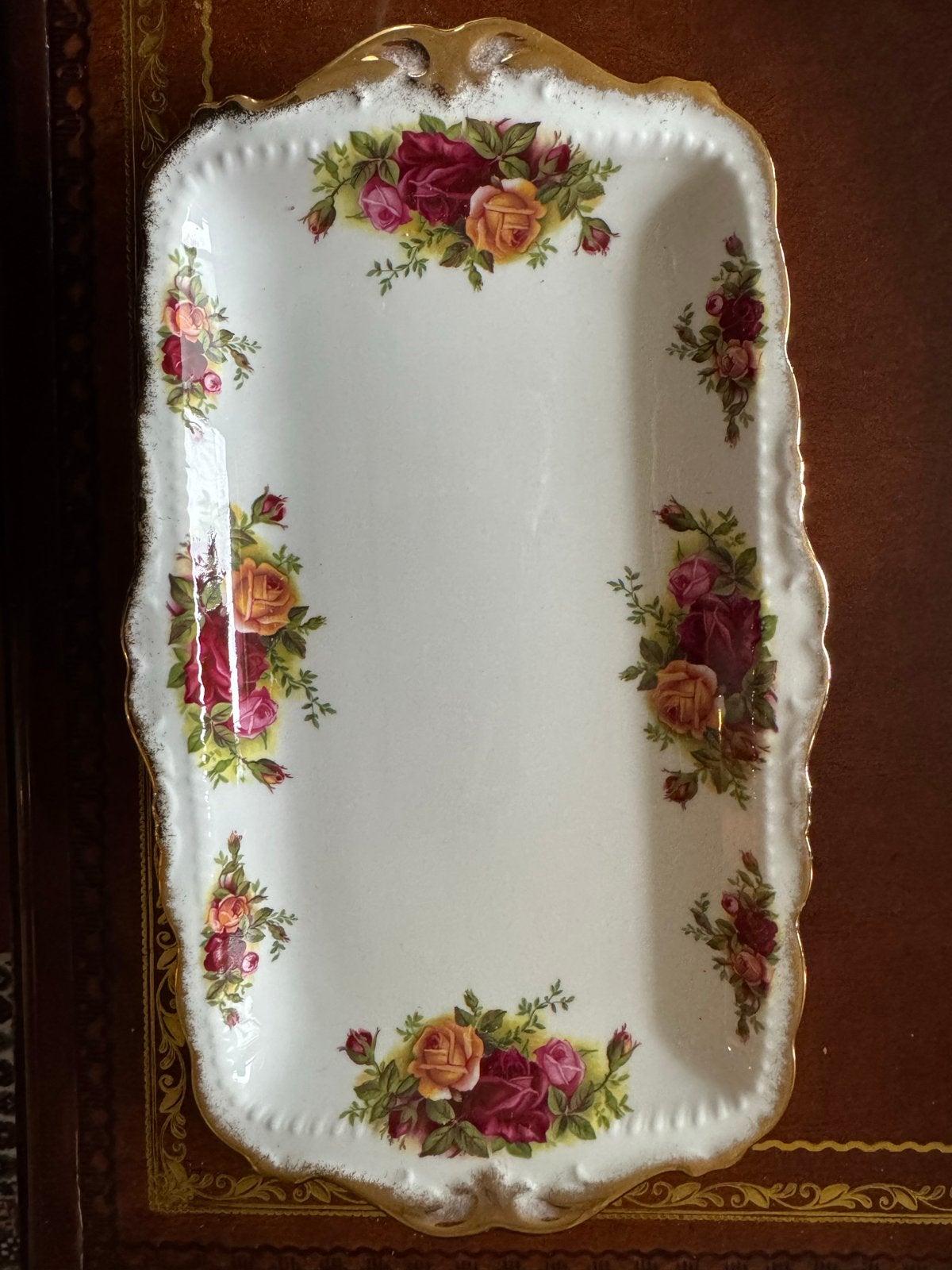 Royal Albert Old Country Roses rechthoekige schaal, Ophalen