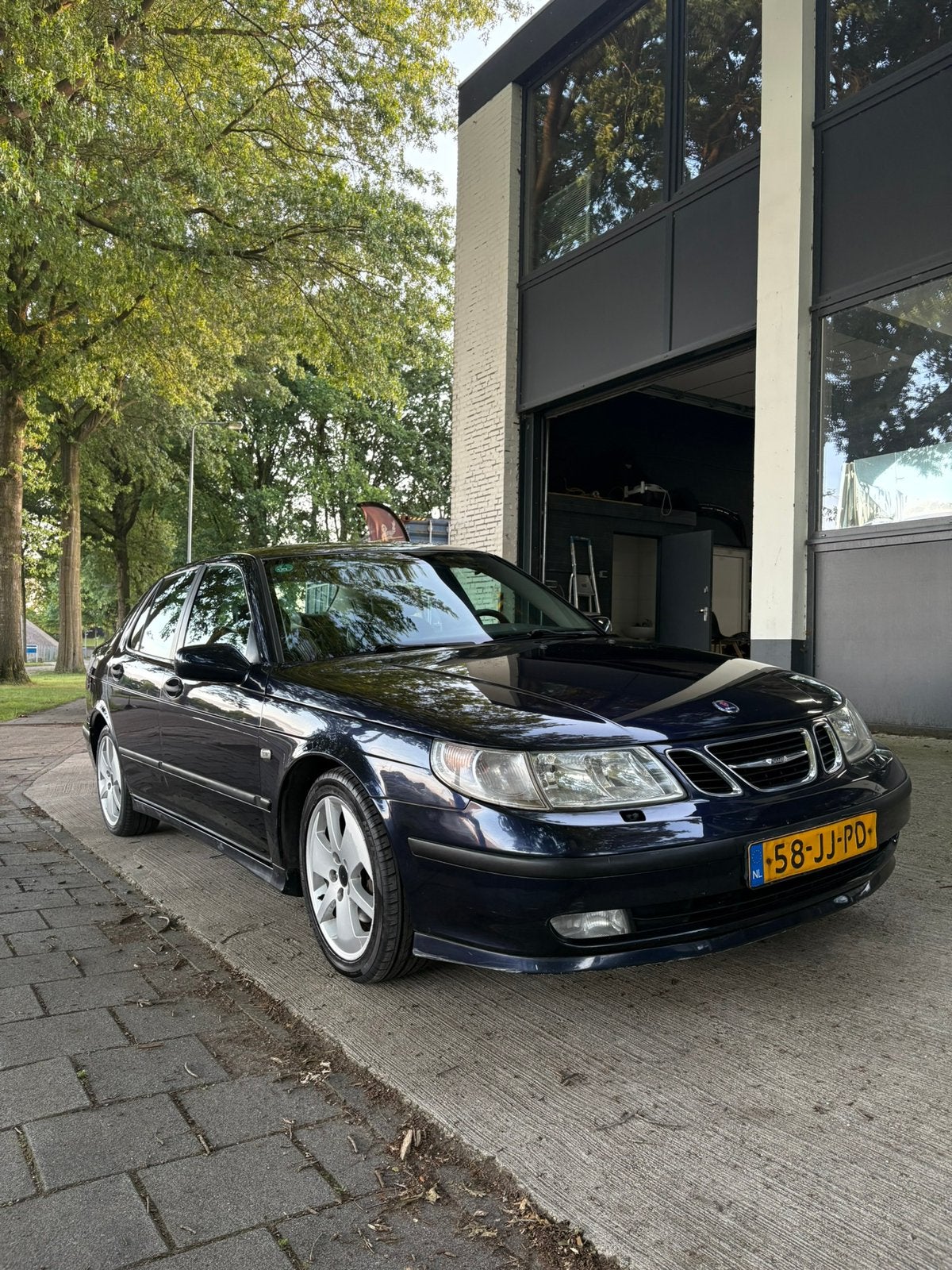 Saab 9-5 2.3 T AUT 2002 Blauw, Auto's, Saab, 1800 kg, 4 cilinders, 2290 cc, Blauw