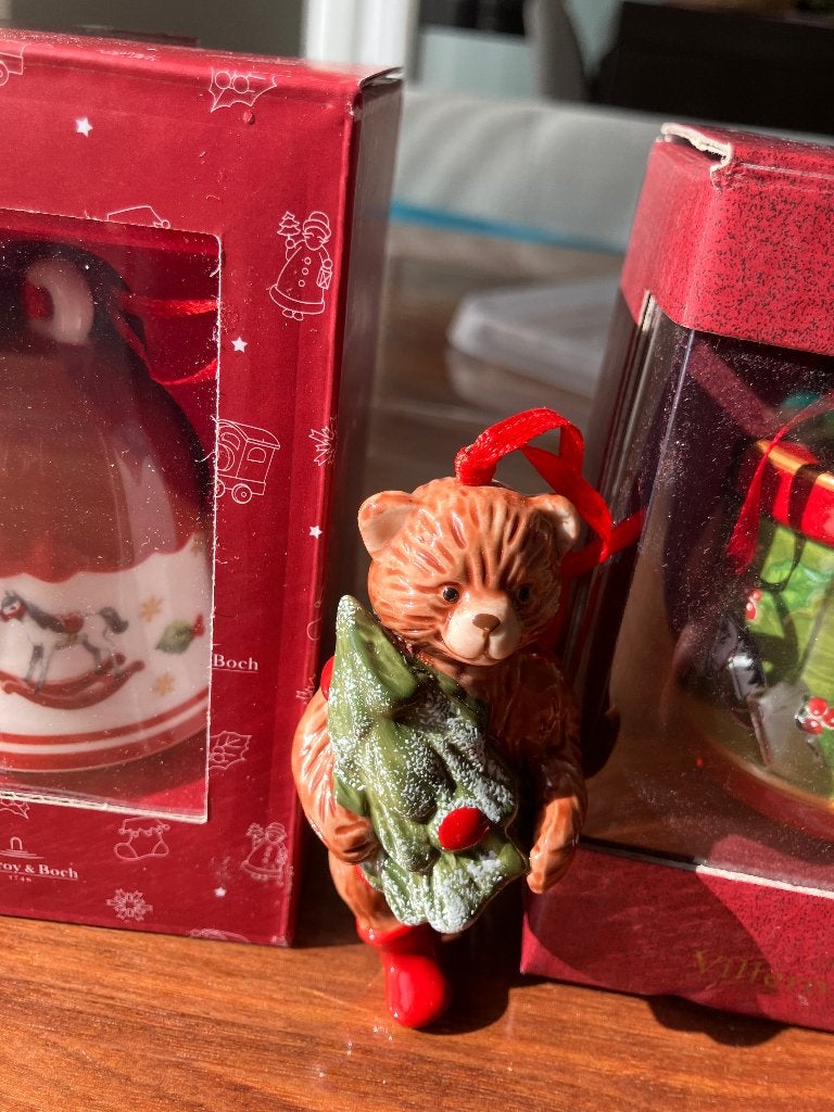 Villeroy & Boch Beertje met Kerstboom, Diversen, Ophalen, Zo goed als nieuw
