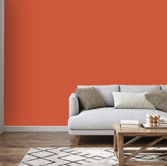 NIEUW: Flexa muurverf Extra Mat 2,5L - kleur Blaze (oranje), Ophalen, Nieuw, Oranje, Verf