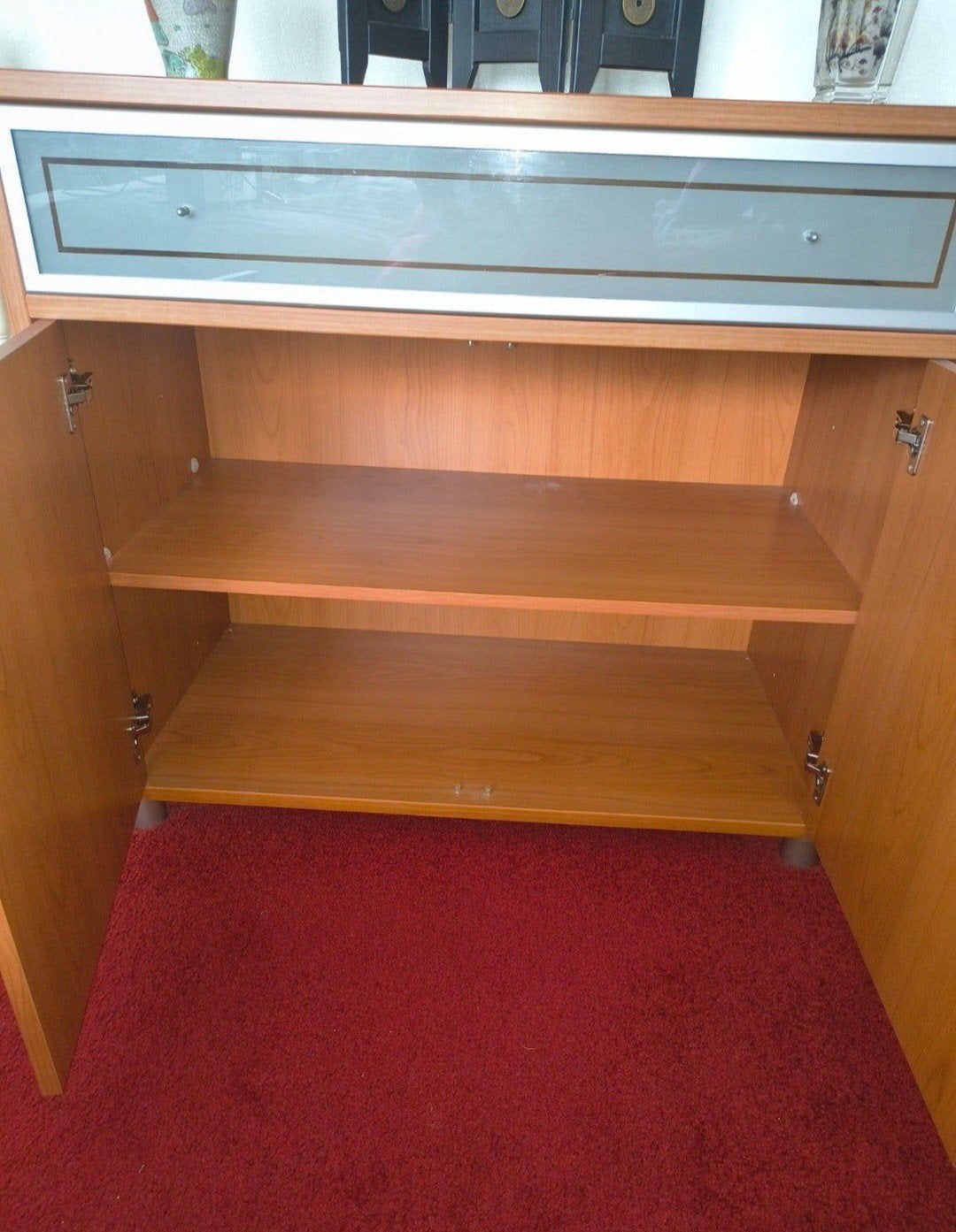Slaapkamer kastje met spiegel, Ophalen, Gebruikt, Eenpersoons