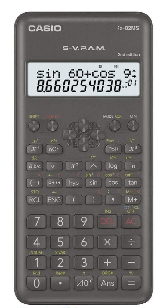Casio FX-82MS-2 Wetenschappelijke Rekenmachine - Calculator