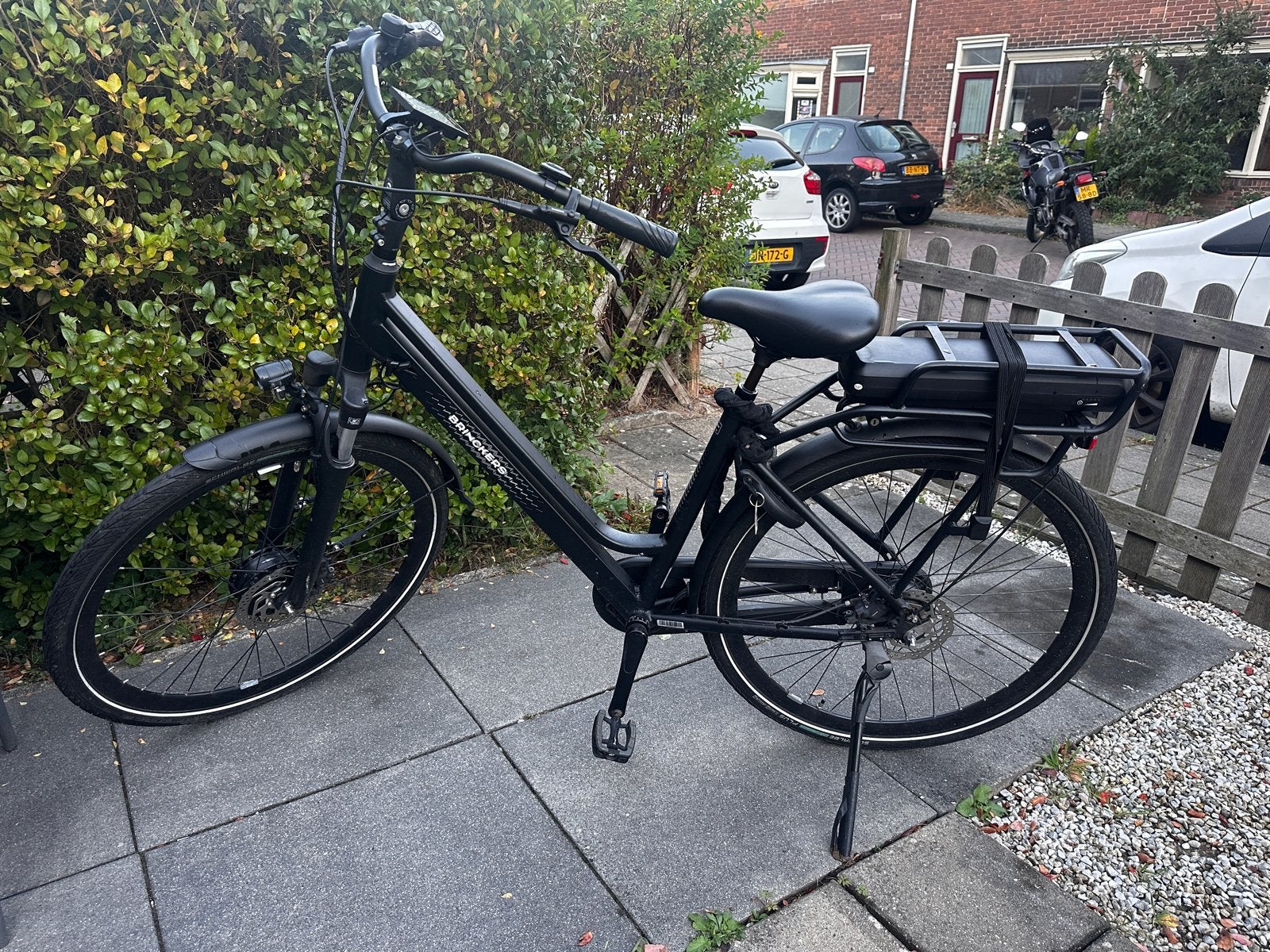 Elektrische fiets Brinckers met voorwielaandrijving., Gebruikt, Ophalen of Verzenden, 30 tot 50 km per accu, Brinckers