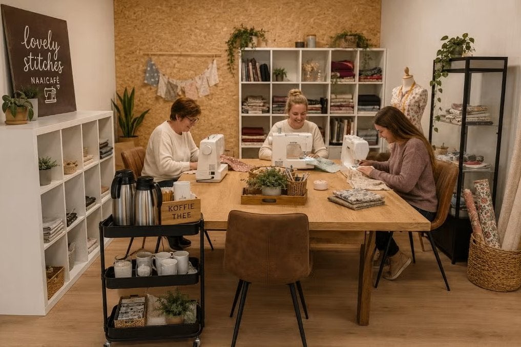 Naaicafé in Opende | Creatief & Gezellig samen naaien, Ophalen, De wending 6D, Opende, Info@lovelystitches.nl, Overige typen
