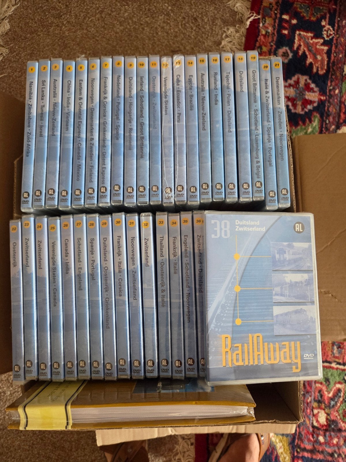 DVD serie RailAway - Complete collectie treinreizen, Alle leeftijden, Inclusief doosje, Overige genres, Ophalen of Verzenden