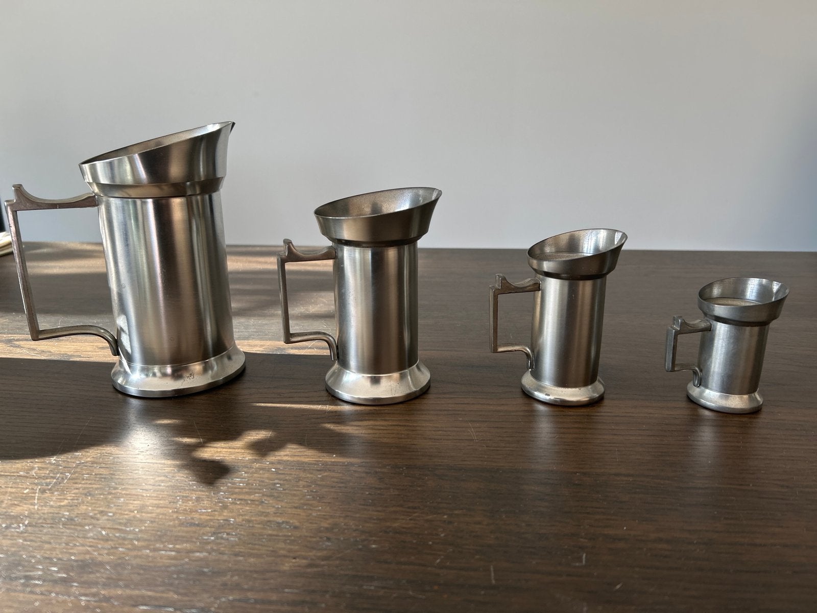 Set van 4 Zuiver Tin Bekers van RIO Tiel, Antiek en Kunst, Ophalen of Verzenden