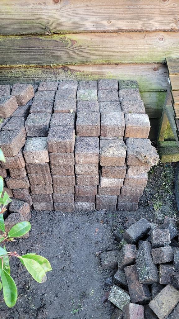 Straat/Terras stenen, Tuin en Terras, Tegels en Klinkers, Gebruikt, Klinkers, Beton, Minder dan 5 m², Ophalen