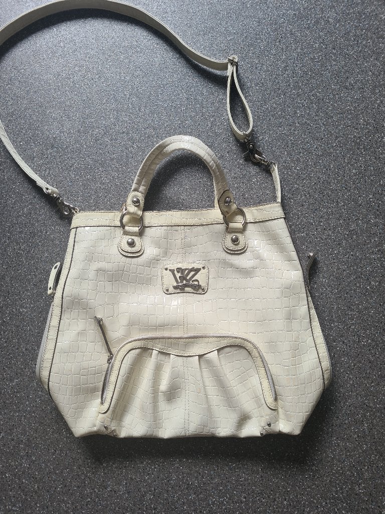 Witte handtas (Kathy van Zeeland) - retro - ongebruikt, Sieraden, Tassen en Uiterlijk, Ophalen of Verzenden, Zo goed als nieuw