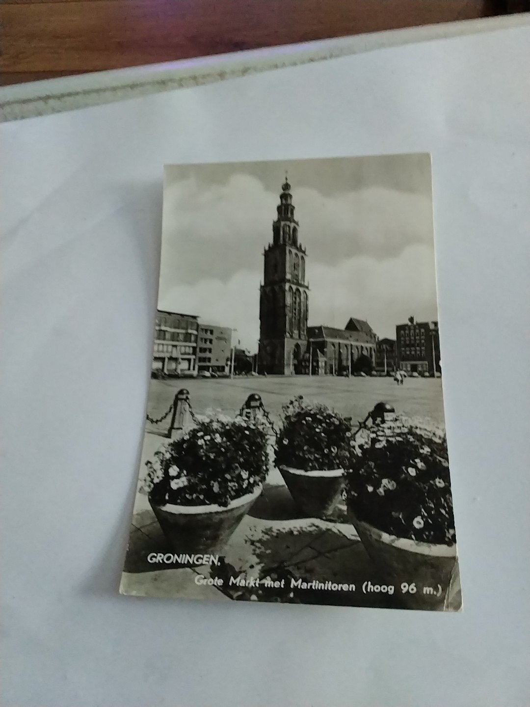 Oude ansichtkaart Groningen Grote Markt Martinitoren 1965, Ophalen of Verzenden, 1960 tot 1980, Gelopen, Groningen