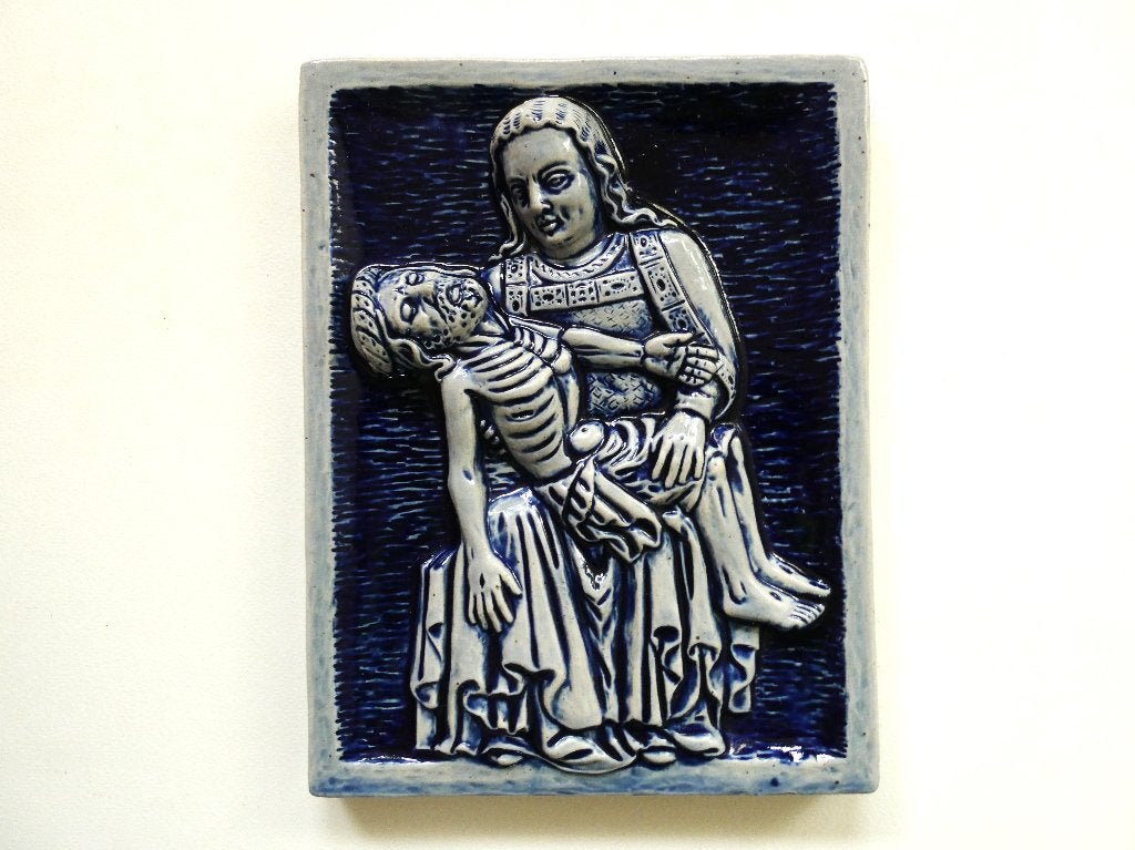 Plaquette Piëta Knechtstedenklooster Dormagen Duitsland, Antiek en Kunst, Ophalen of Verzenden