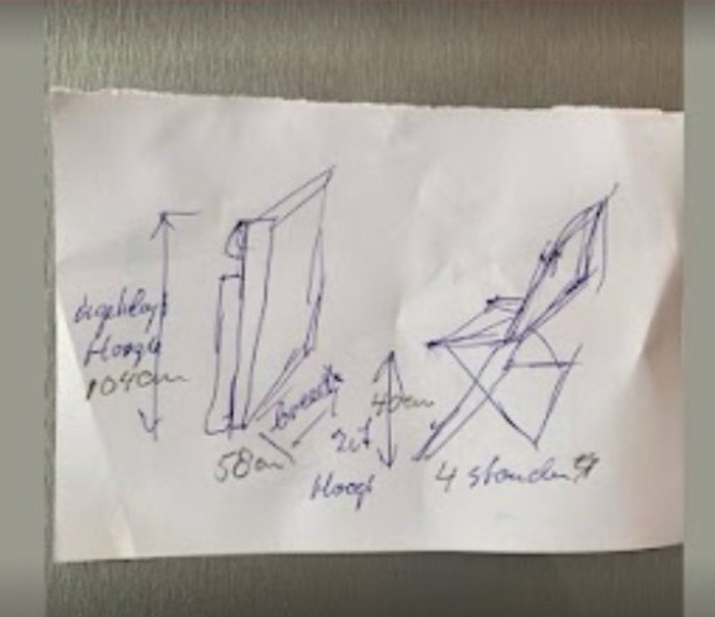 Campingstoel, Ophalen, Gebruikt