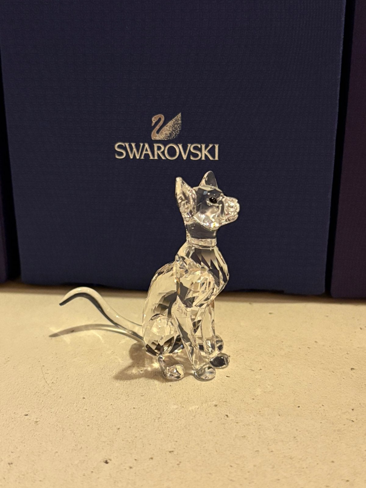 Swarovski Siamese kat, Ophalen of Verzenden, Zo goed als nieuw, Figuurtje