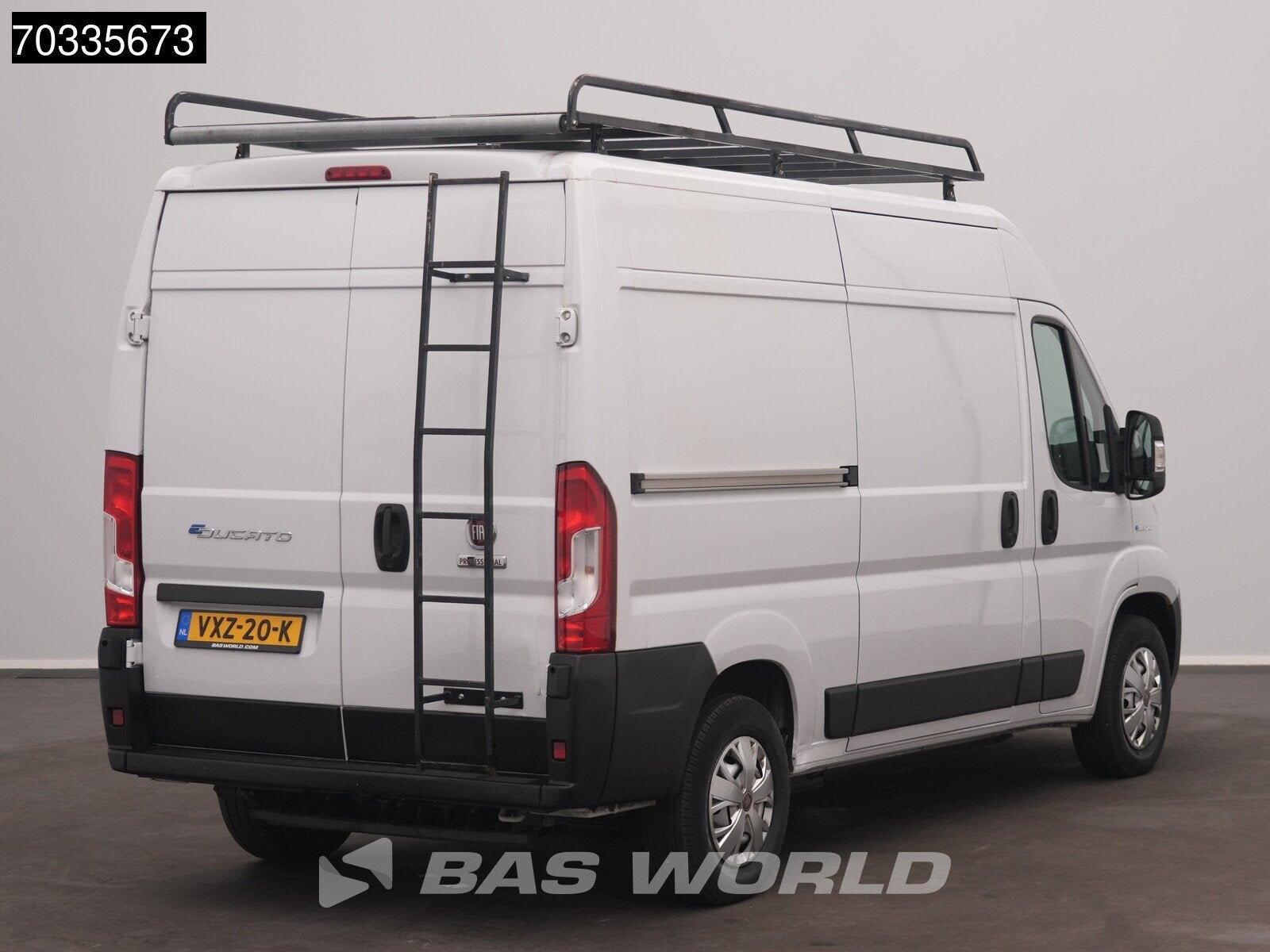 Fiat e-Ducato 79kWh Long Range Electric L2H2 AC/Climate Navi, Auto's, Automaat, Stof, Gebruikt, Euro 6