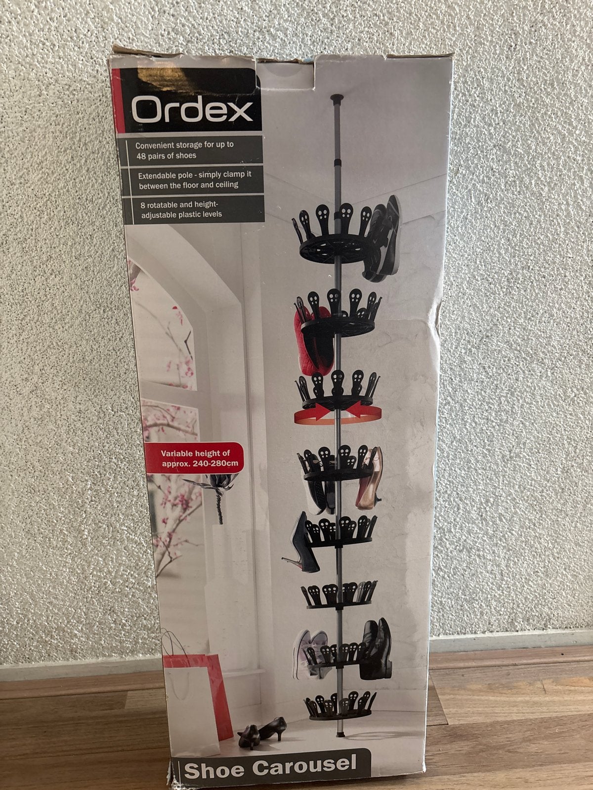 Handige schoenen carousel tot 48 schoenen, 240-280 cm, Ophalen of Verzenden, Nieuw