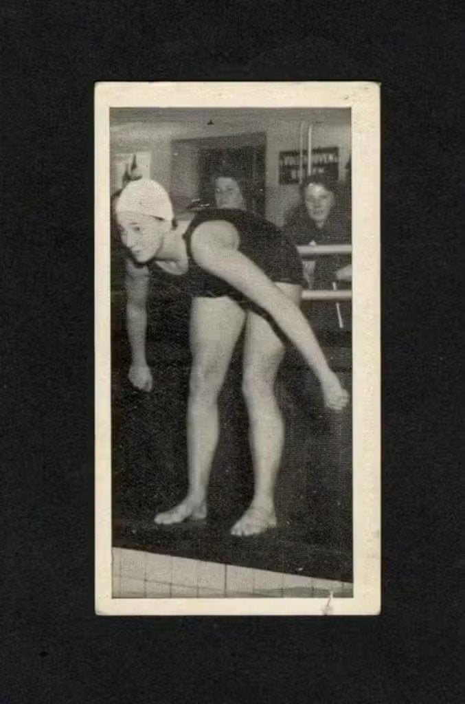 Sportplaatje Nida Senff ADZ Zwemster Amsterdam., Verzamelen, Ophalen of Verzenden, Zo goed als nieuw