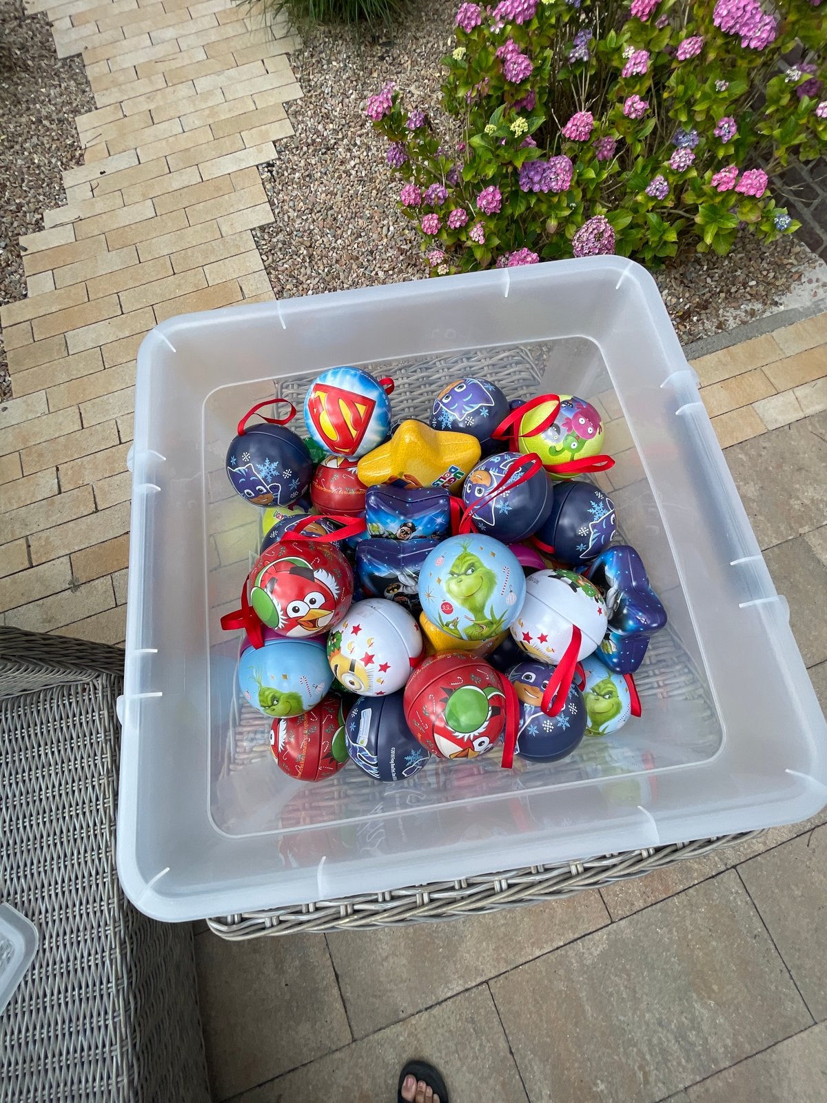 Kerstballen disney ect, Ophalen