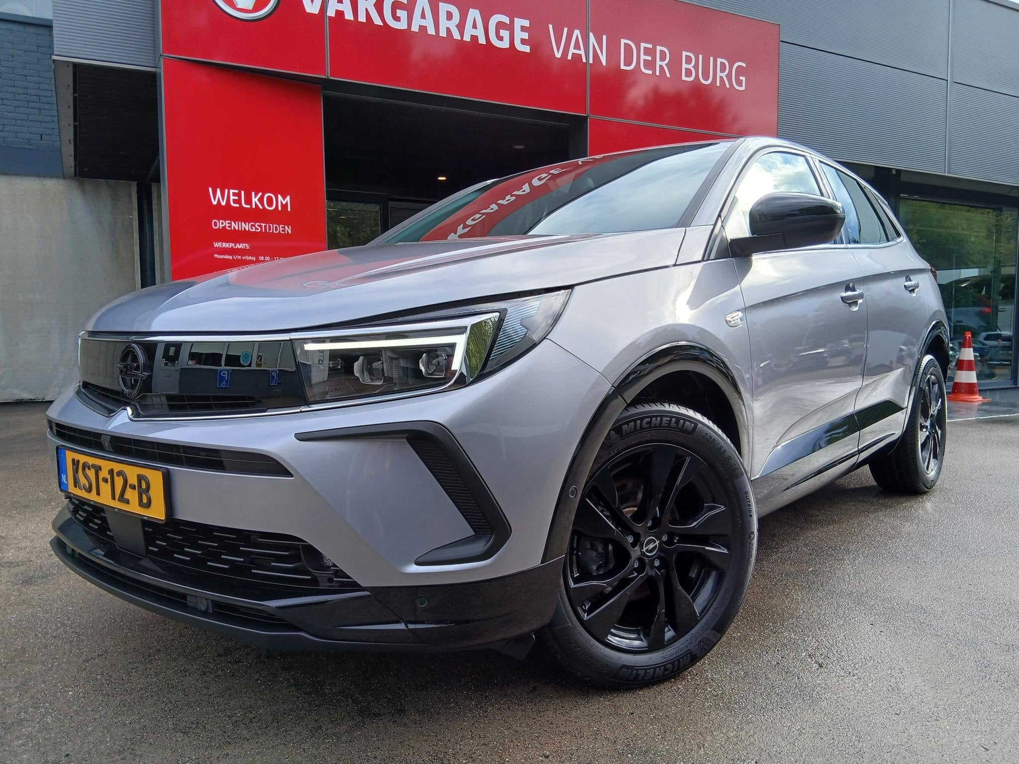 Opel Grandland 1.2 Turbo Hybrid GS, Auto's, Euro 6, 1199 cc, Leder en Stof, Hybride Elektrisch/Benzine