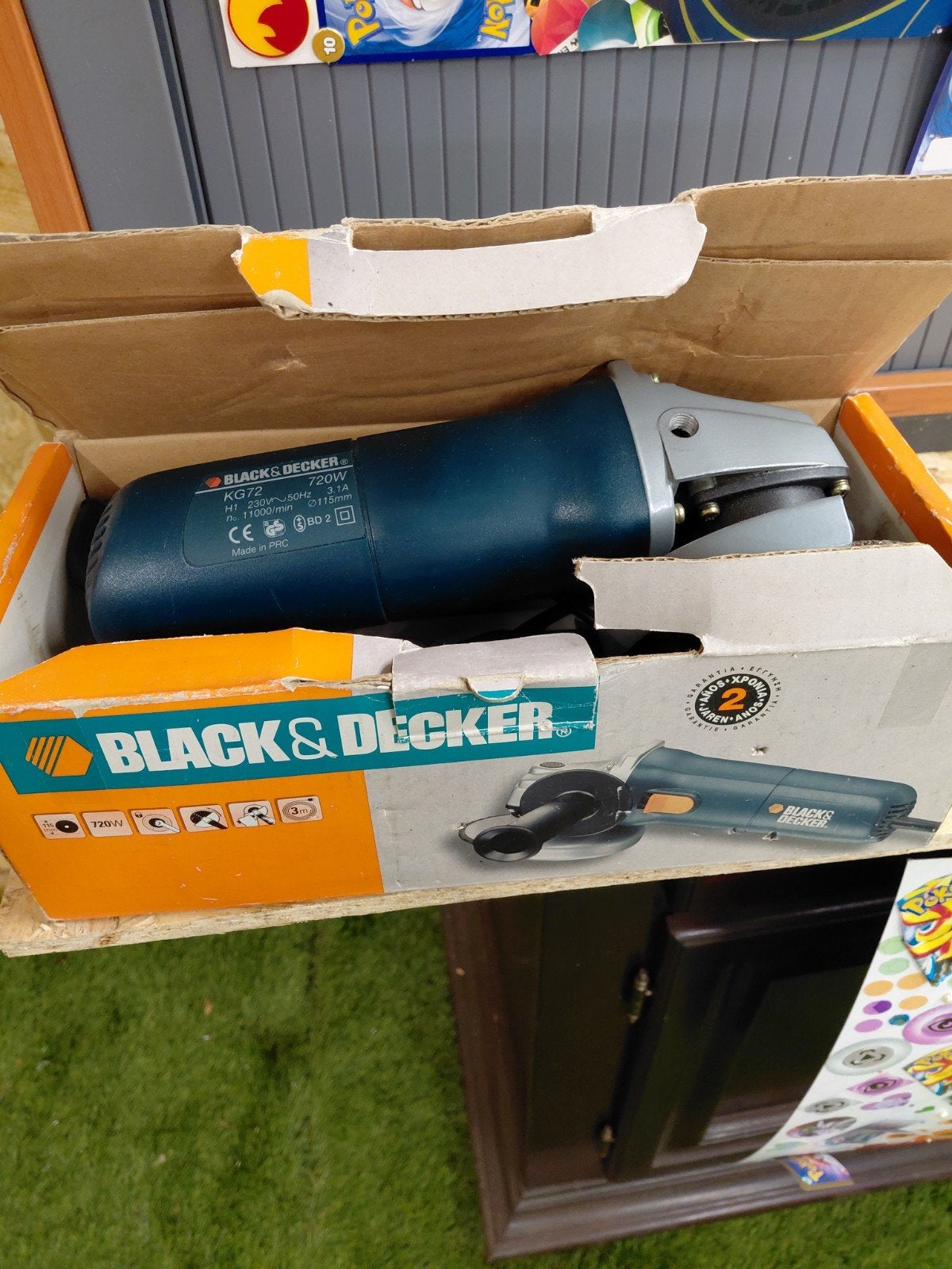 Black & Decker KG72 Haakse Slijpmachine 720W, Ophalen, Gebruikt, 700 tot 1000 watt, Haakse handslijpmachine