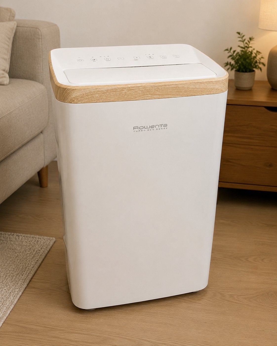 Rowenta Turbo Eco Sense AU5610 Mobiele Airco 11000BTU, Ophalen, Minder dan 60 m³, 3 snelheden of meer, Zo goed als nieuw
