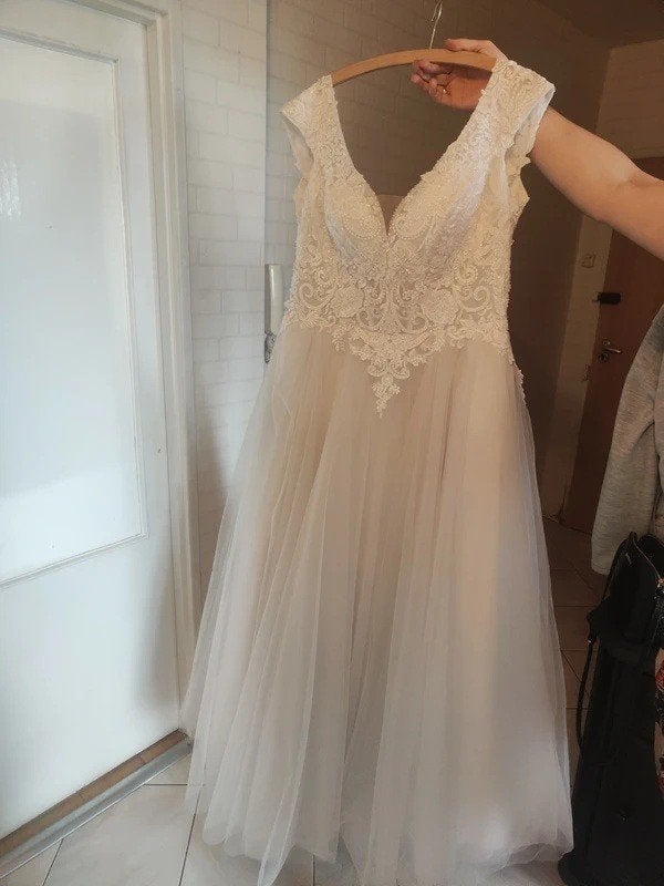Trouwjurk - wedding dress, Ophalen, Gedragen, Wit, Trouwjurk