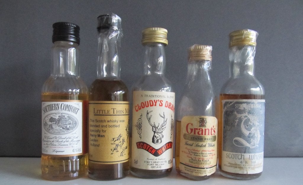 whisky miniatuurflesjes 5 stuks, Ophalen of Verzenden