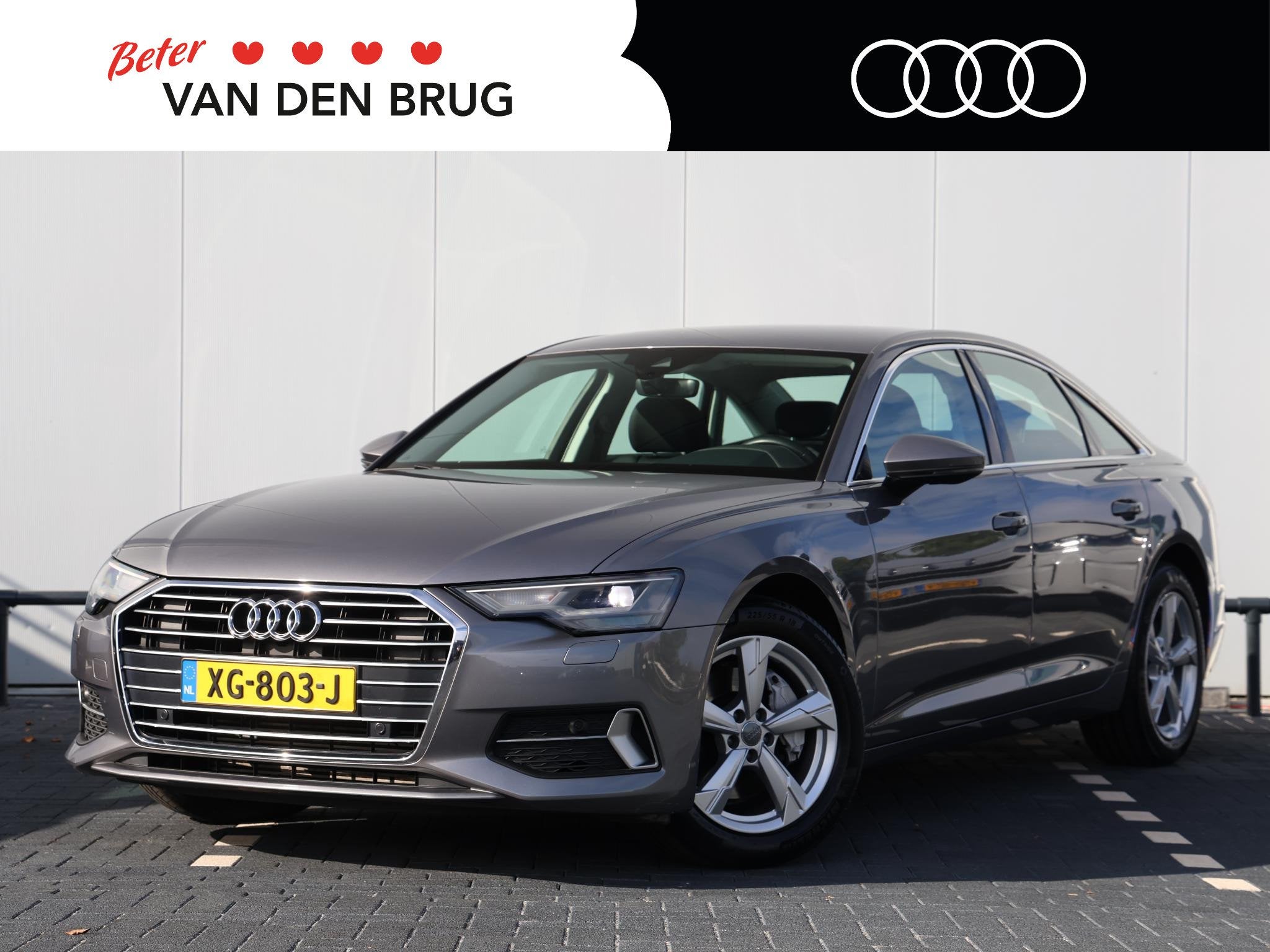Audi A6 Limousine 45 TFSI Pro Line 245pk | Elektrische stoel, Auto's, Stof, Gebruikt, 4 cilinders, Bedrijf