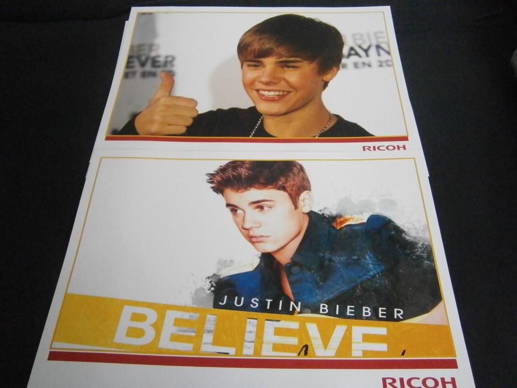 justin bieber, Ophalen of Verzenden, Nieuw, Foto of Kaart