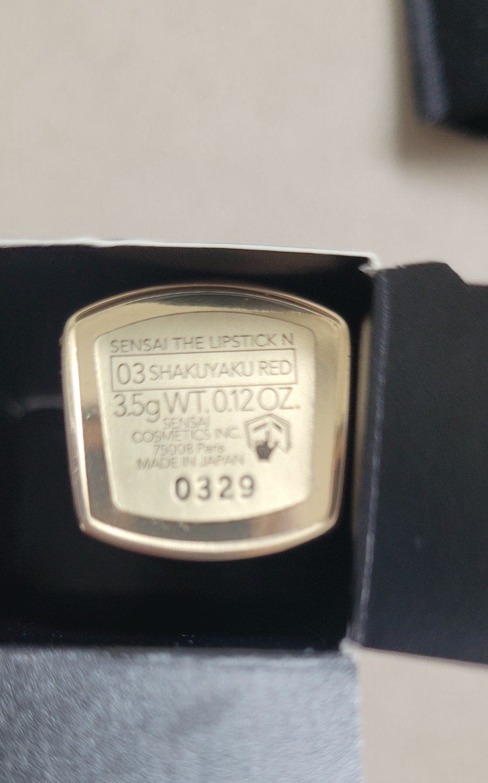 Sensai the lipstick 03 Shakuyaku red, Gebruikt, Lippen, Ophalen of Verzenden, Make-up