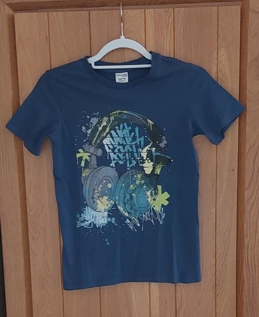 Chapter Young T-shirt met koptelefoonprint - Maat 146/152, Ophalen, Chapter Young, Zo goed als nieuw, Shirt of Longsleeve