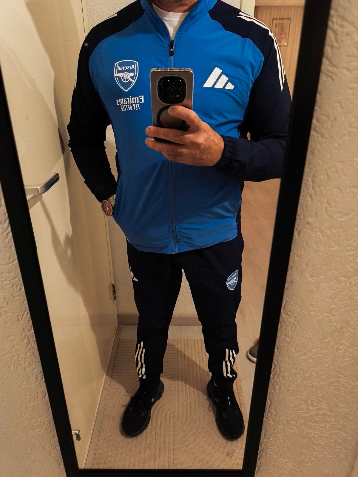 Adidas Arsenal Trainingspak - Maat L, Maat 42/44 (L), Ophalen of Verzenden, Blauw, Adidas