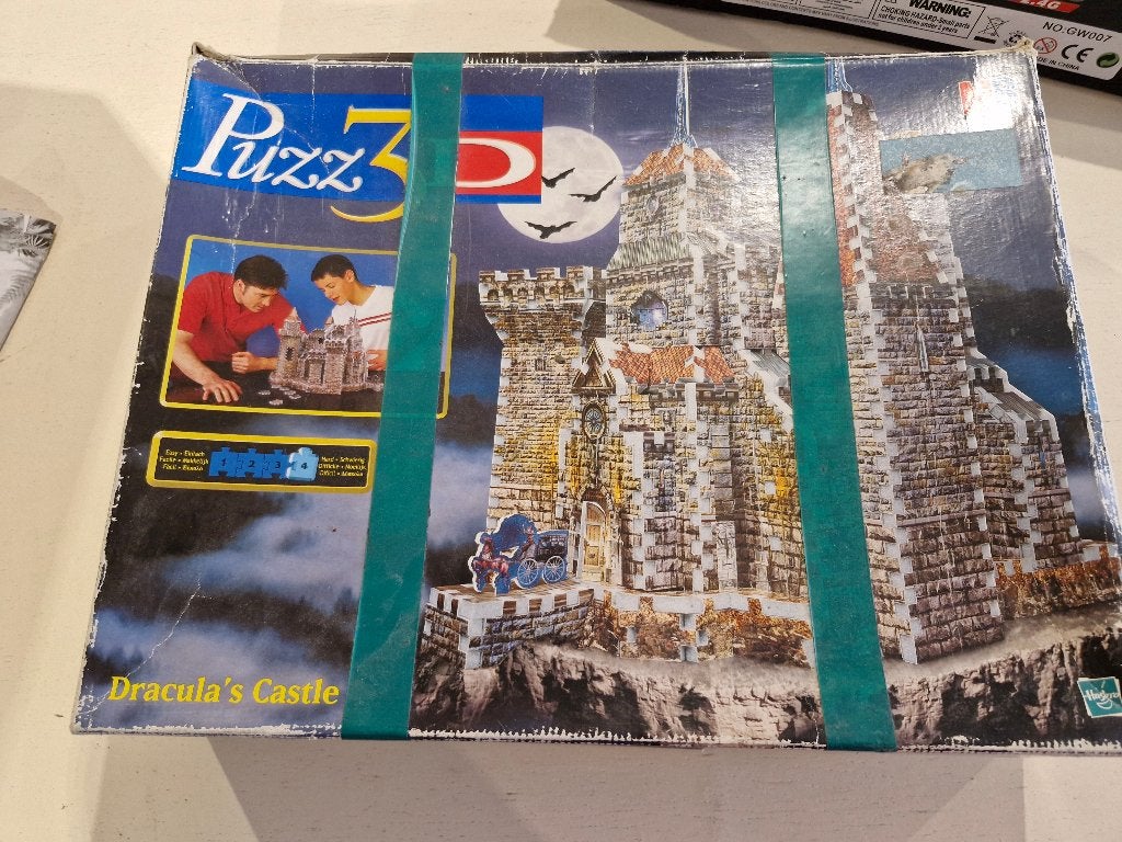 3d puzzel dracula kasteel, Ophalen of Verzenden, 500 t/m 1500 stukjes, Gebruikt, Rubik's of 3D-puzzel