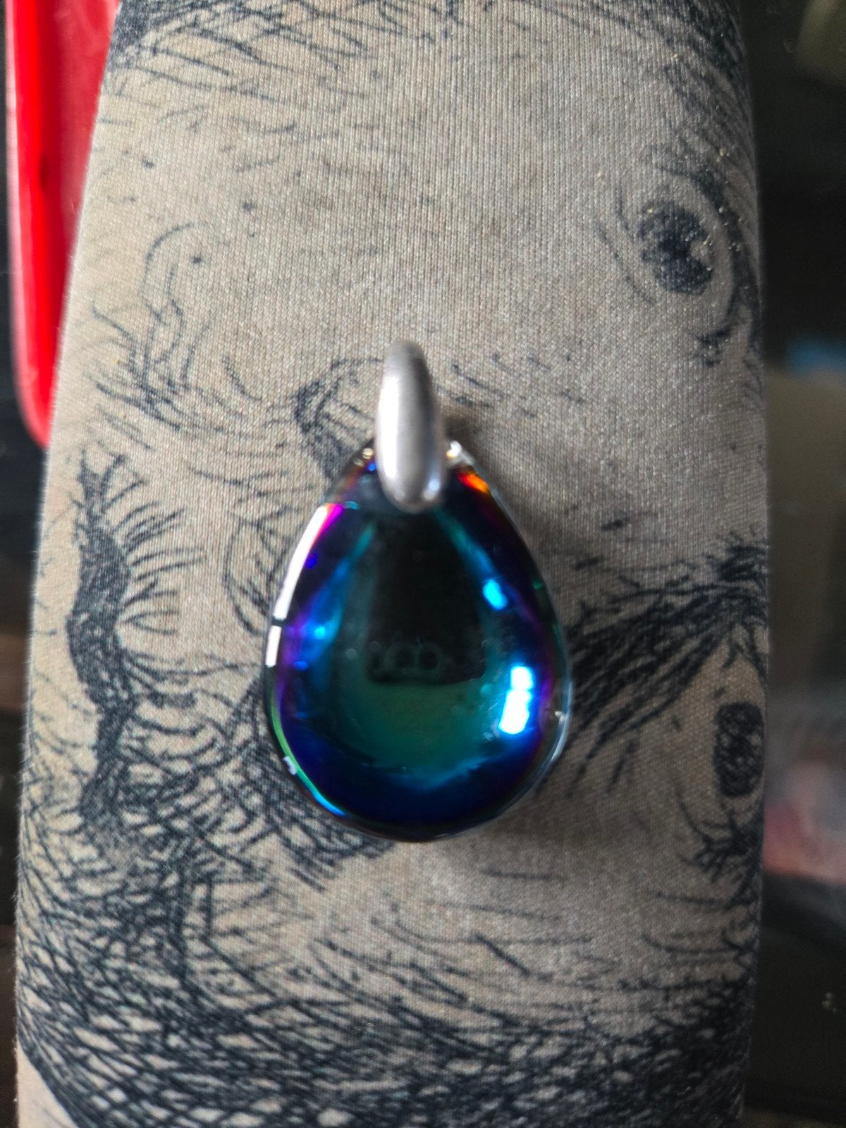 Baccarat Psydélic Blue Pendant, Glas of Kristal, Ophalen of Verzenden, Zo goed als nieuw, Overige kleuren