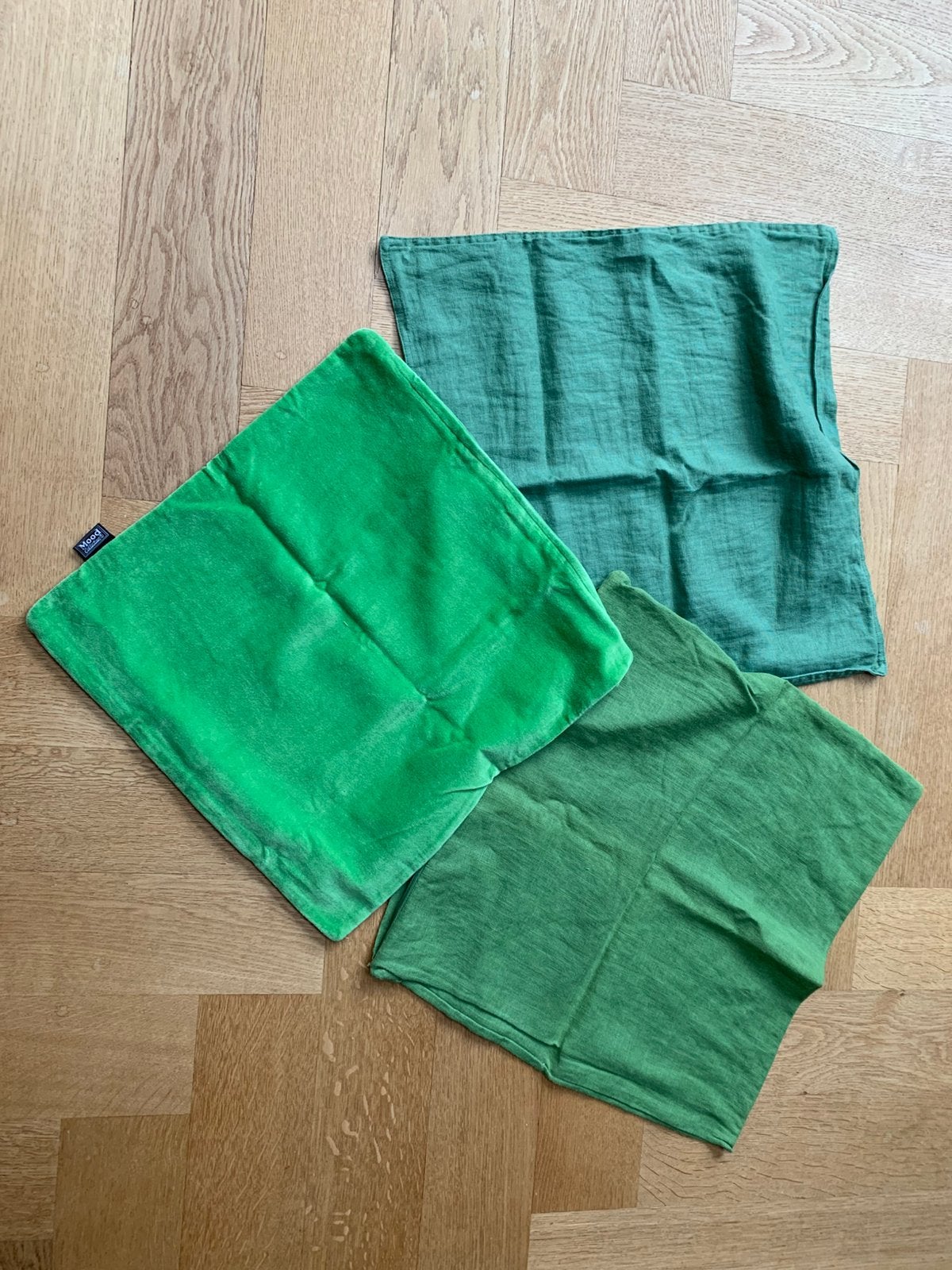 Kussenhoes groen, Ophalen of Verzenden, Zo goed als nieuw, Met ritssluiting, Groen