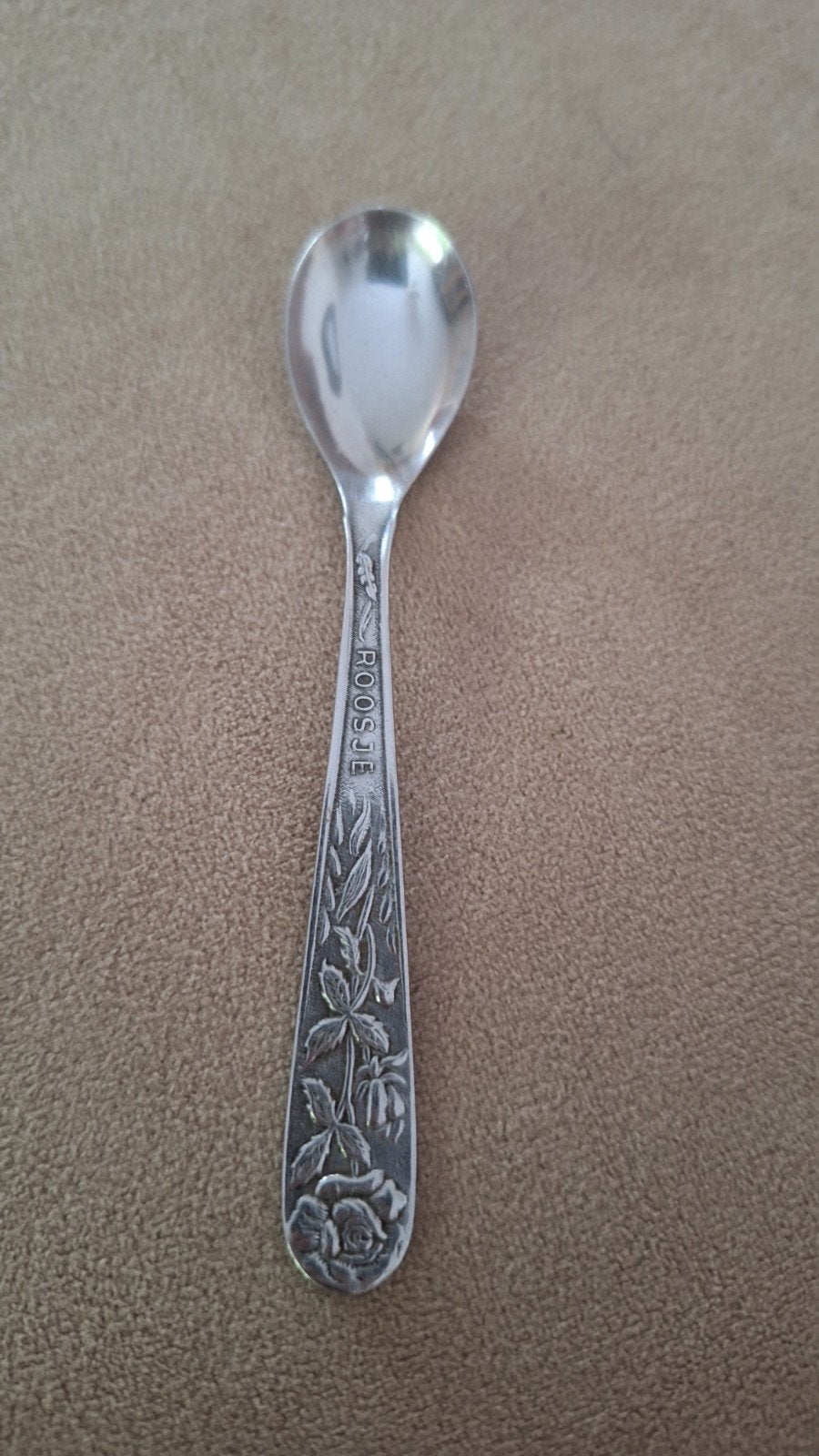 Vintage theelepeltje "Roosje" – Gero 90, Ophalen of Verzenden