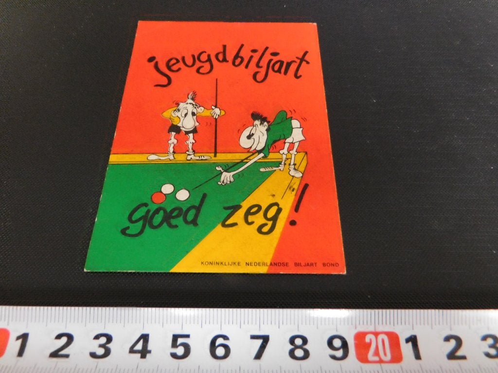 sticker strip biljart jeugdbiljart goed zeg! knbb, Ophalen, Zo goed als nieuw