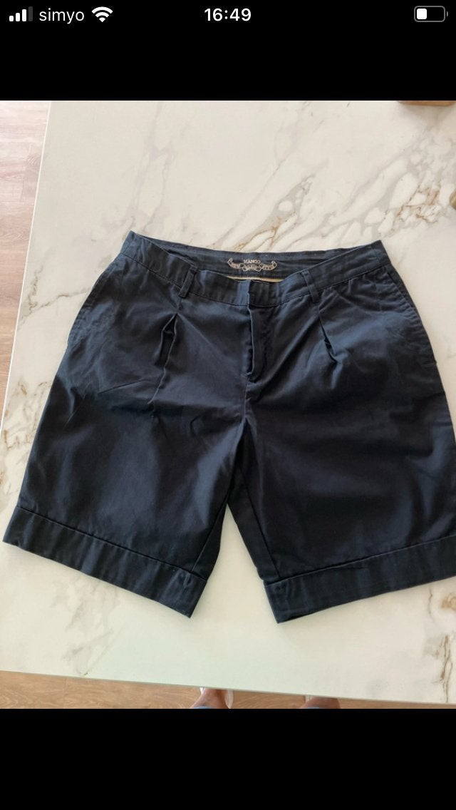 Mango Bermuda Shorts - Zwart - Maat 40, Maat 38/40 (M), Kort, Zwart, Ophalen of Verzenden