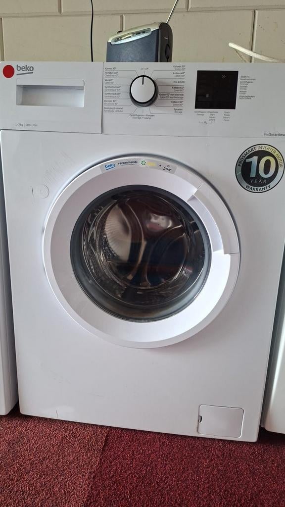Beco wasmachine 7 kilo, Witgoed en Apparatuur, Wasmachines, Gebruikt, Voorlader, 6 tot 8 kg, 85 tot 90 cm, 1200 tot 1600 toeren