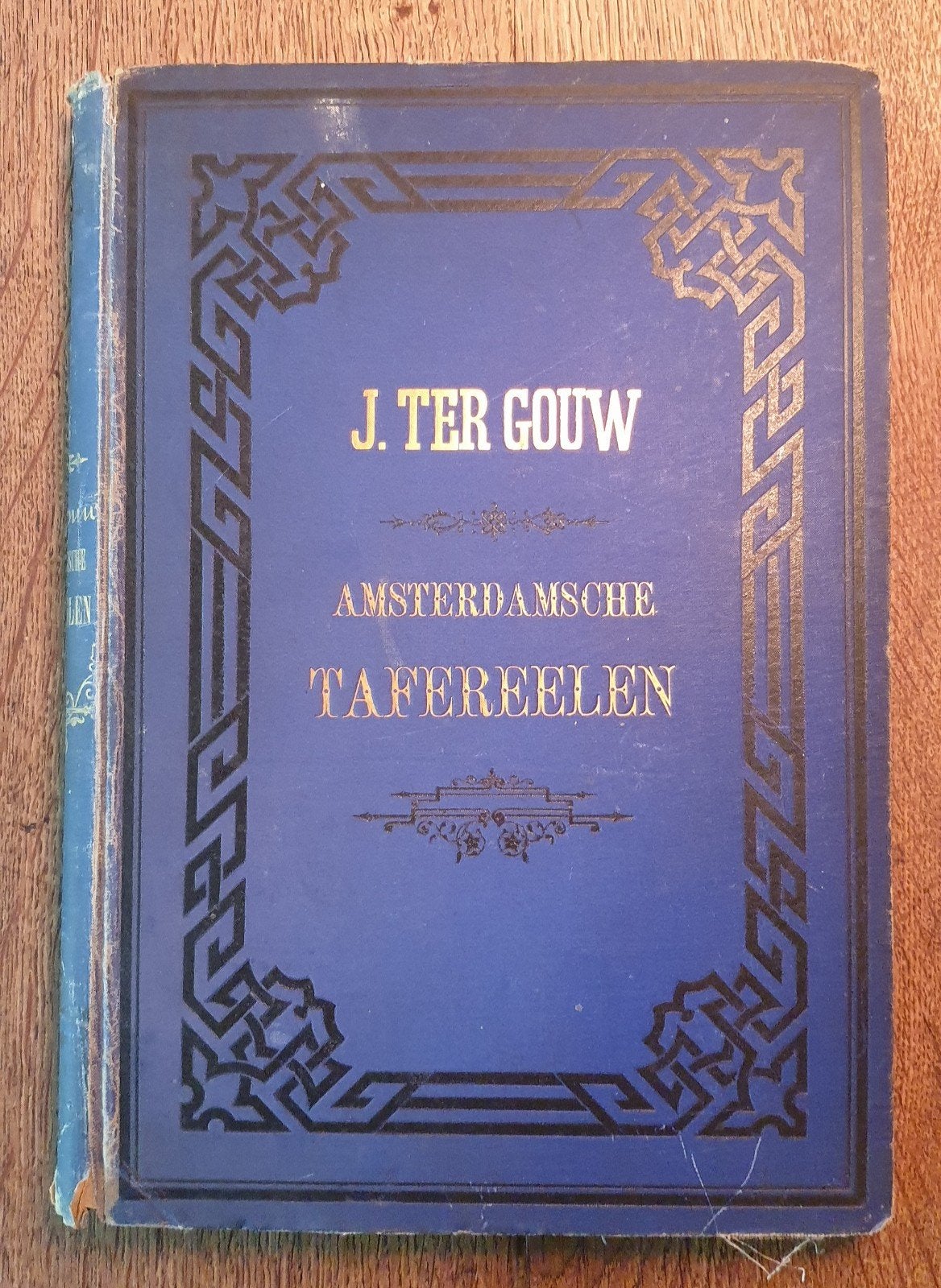 J. Ter Gouw - Amsterdamsche Tafereelen (1876) - 1 steendruk, Boeken, Literatuur, Ophalen of Verzenden, Gelezen