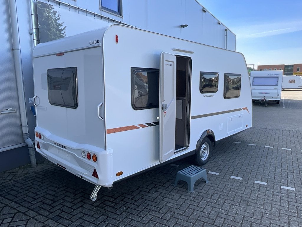 Weinsberg CaraCito 470 EU ENKELE BEDDEN-AIRCO-MOVER, Caravans en Kamperen, Overige merken, Standaardzit, Bedrijf, 750 - 1000 kg