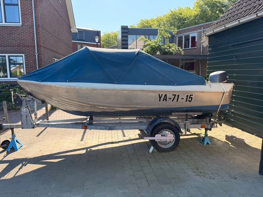 Bootje inclusief trailer te koop, Watersport en Boten, Ophalen, Overige merken, Gebruikt, 4 m