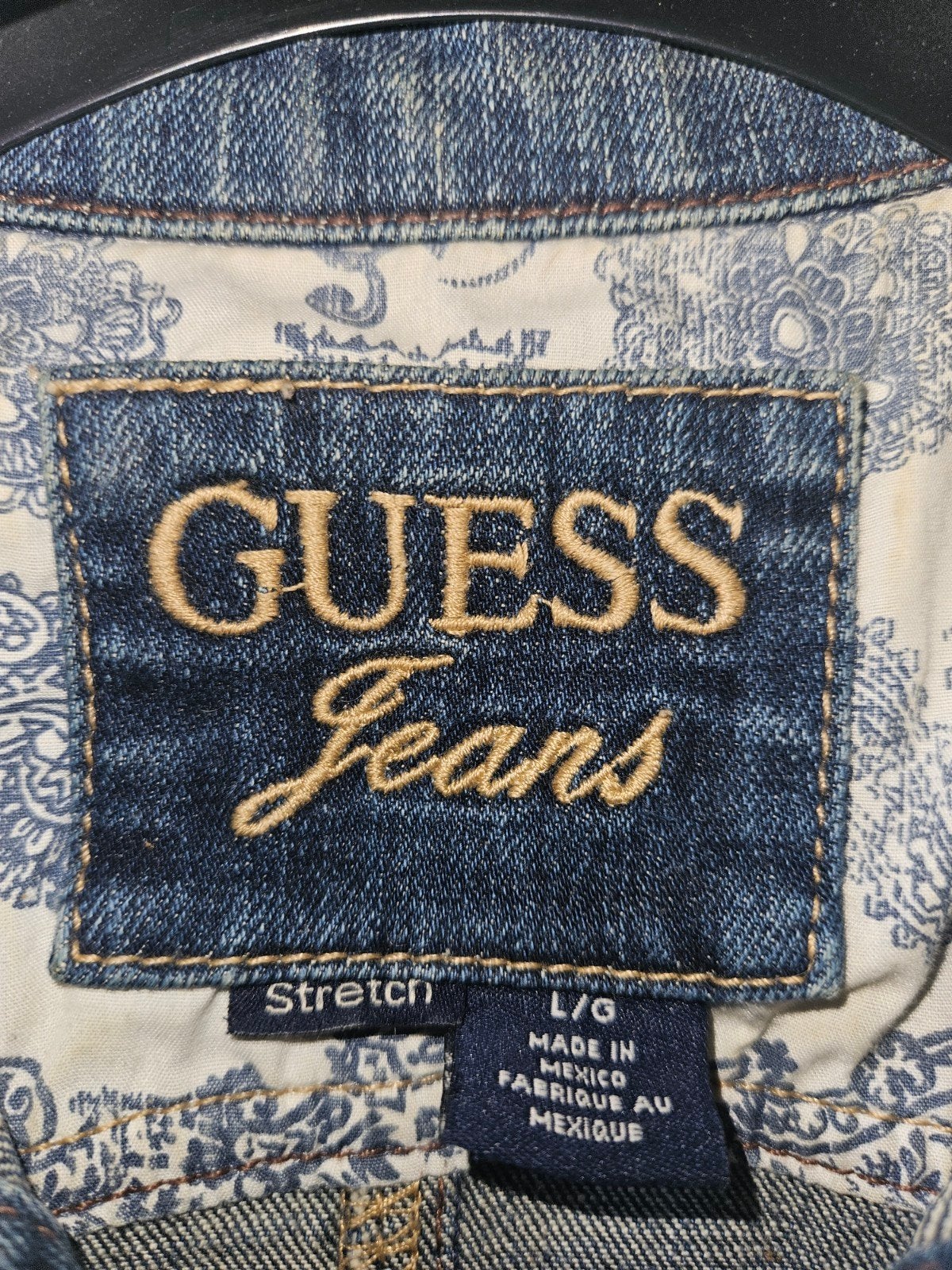 gaaf spijkerjasje van Guess, Maat 38/40 (M), Guess, Blauw, Ophalen of Verzenden