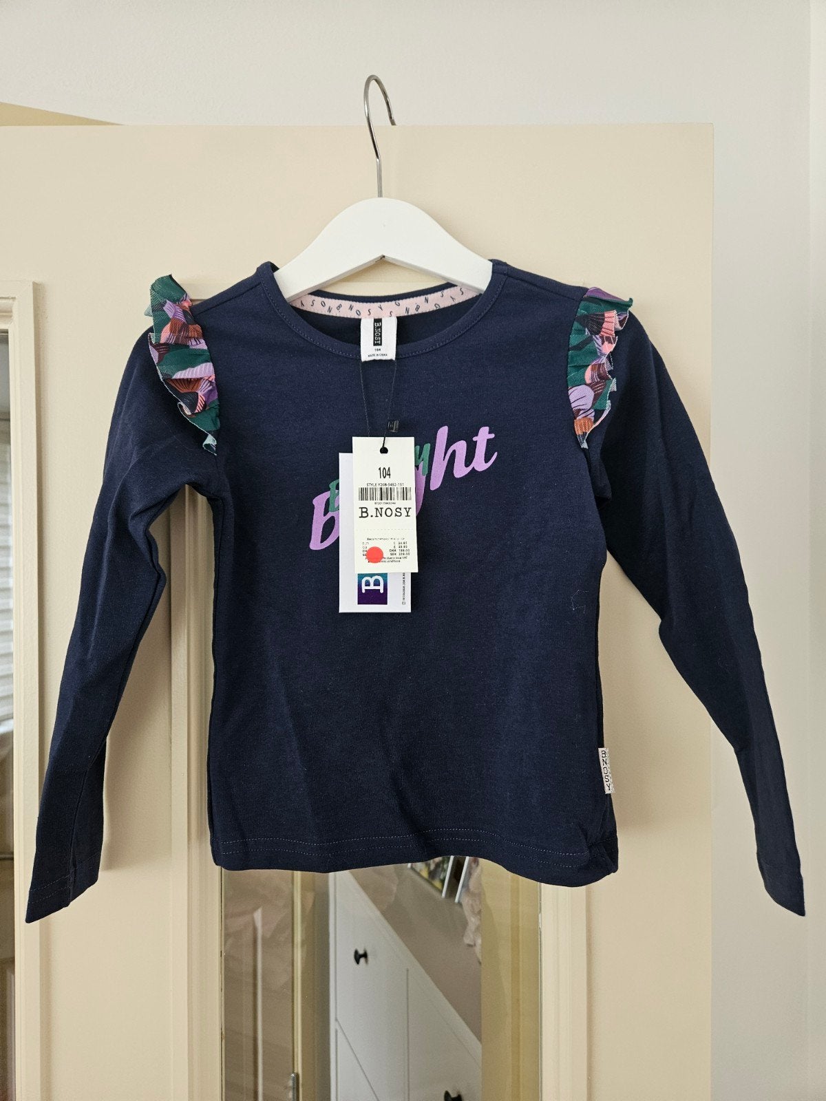 Longsleeve B.Nosy maat 104 nieuw, Kinderen en Baby's, Ophalen of Verzenden, Nieuw, Meisje, Shirt of Longsleeve
