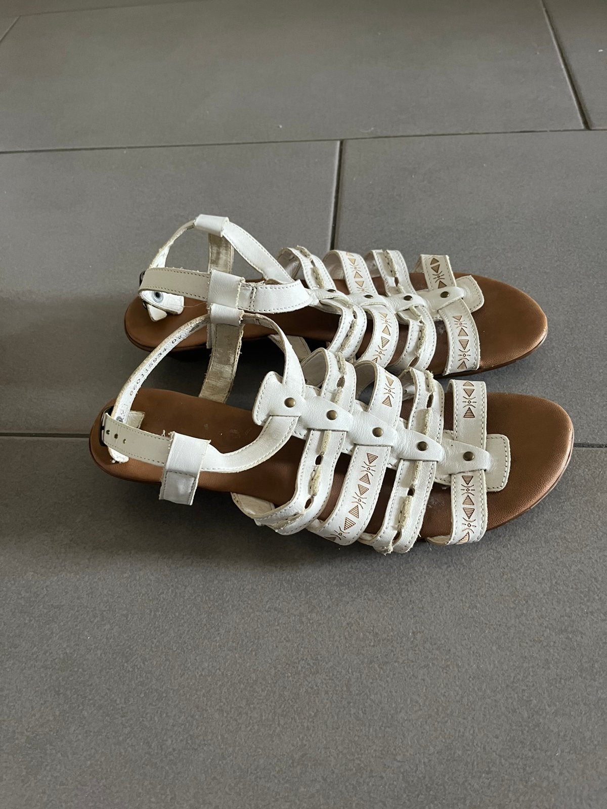 Rieker sandalen, Wit, Zo goed als nieuw, Sandalen of Muiltjes, Ophalen of Verzenden