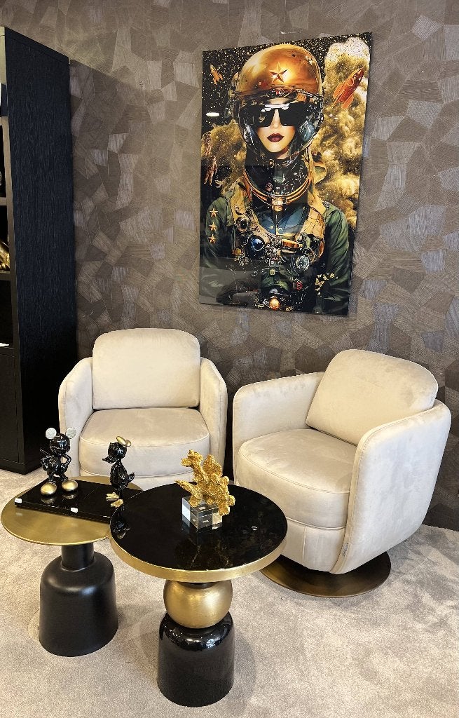 2 x Draaibare Fauteuil, Huis en Inrichting, Fauteuils, Ophalen, Richmond Interiors, Nieuw, 75 tot 100 cm