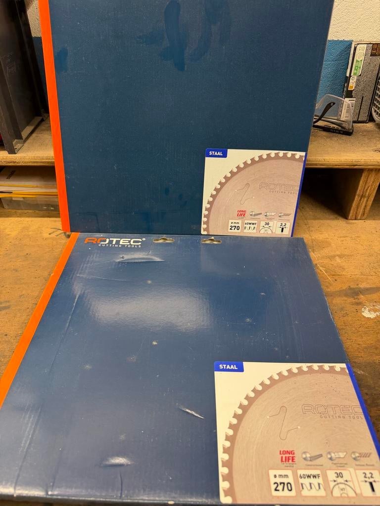 2x Rotec zaagblad 270mm staal sandwich paneel, Ophalen, Nieuw, Overige typen