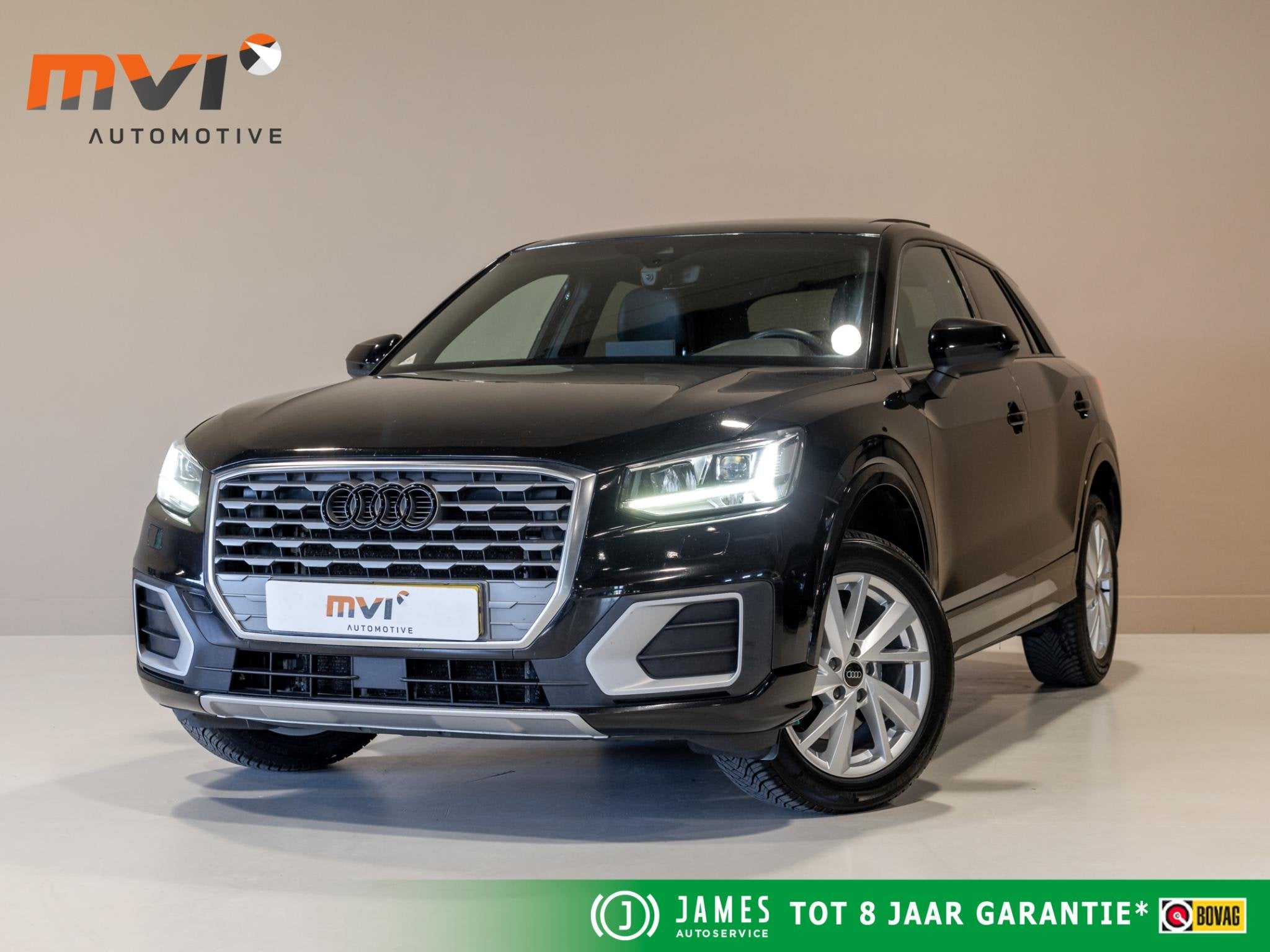 Audi Q2 1.4 TFSI CoD Design Pro Line Plus 150pk / Panoramada, Auto's, Gebruikt, 4 cilinders, Automatische klimaatregeling, Zwart