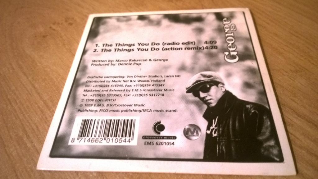 George ‎– The Things You Do , cardboard sleeve, Ophalen, Gebruikt, Pop