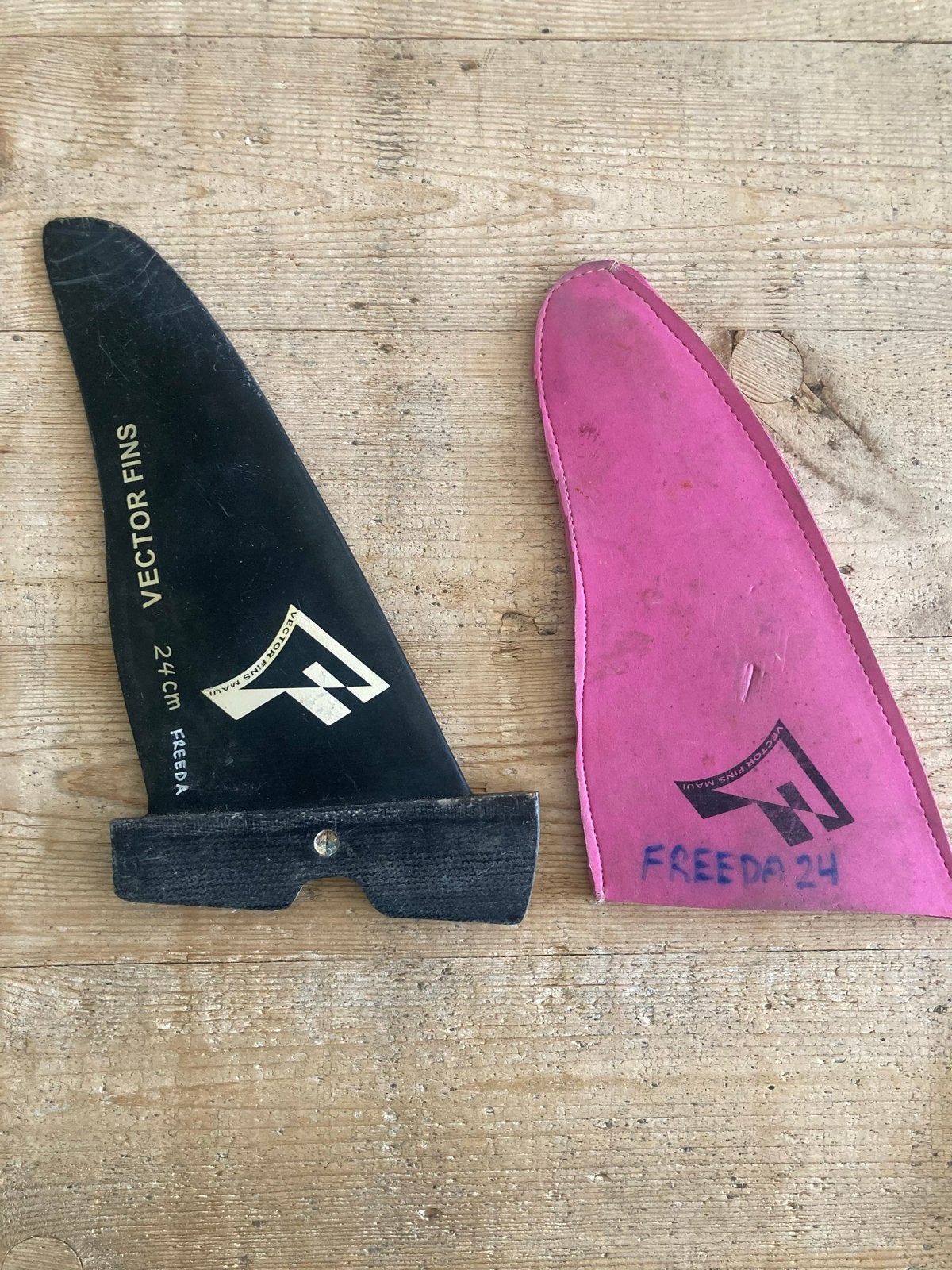 Vector Fins Freeda 24 cm Power box, Watersport en Boten, Windsurfen, Overige merken, Vin, Ophalen of Verzenden, Gebruikt